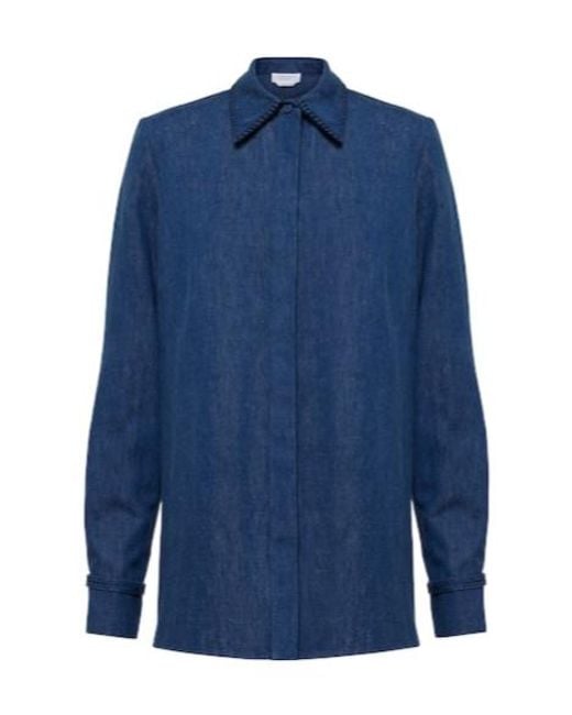 Gabriela Hearst Blue Long Sleeve Shirt