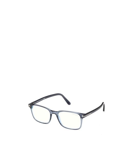 Tom Ford Metallic Eyewear Square Frame Glasses for men