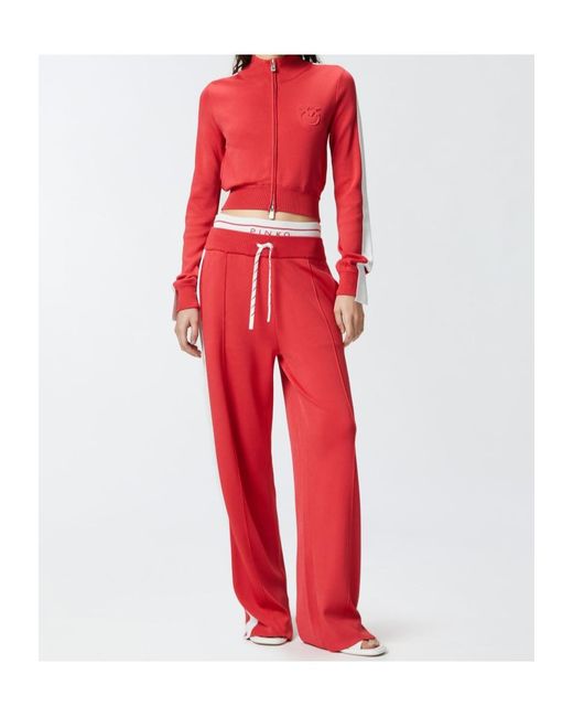 Pinko Red Cropped T-Shirt
