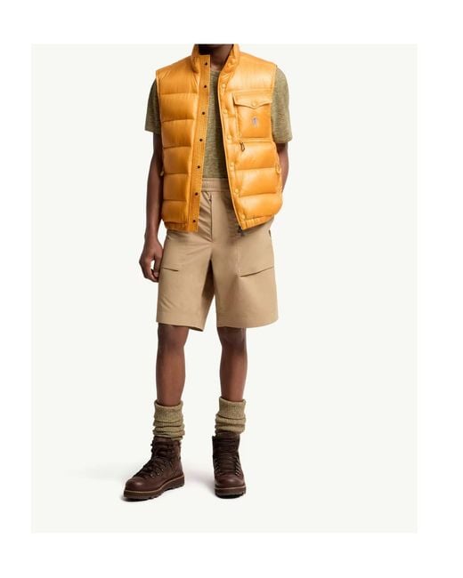 Moncler Orange Grenoble Uychi Packable Down Gilet for men
