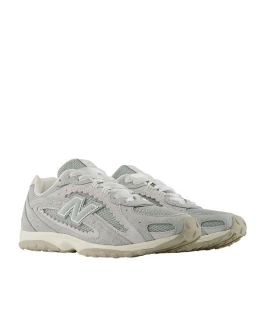 New Balance Gray 204L Lace-Up Sneakers for men