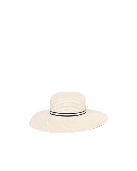 Borsalino White Wide-Brim Hat