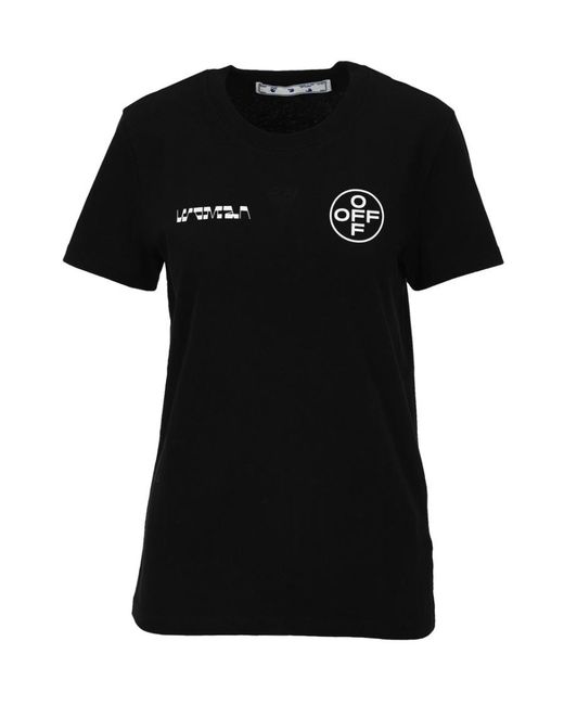 Off-White c/o Virgil Abloh Black Logo-Print Short-Sleeve T-Shirt