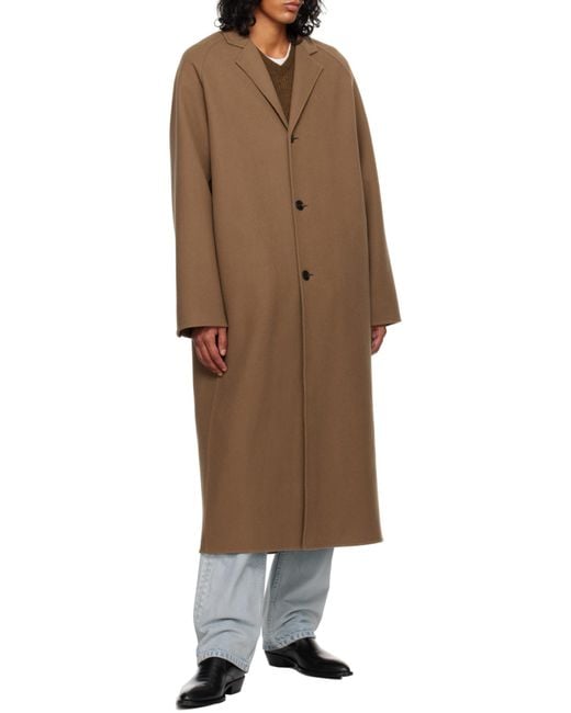 The Row Natural Moliere Single-Breasted Coat for men