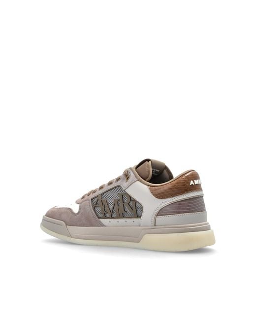 Amiri Gray Lace-Up Low-Top Sneakers for men