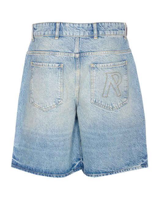 Represent Blue R 13 Denim Shorts for men