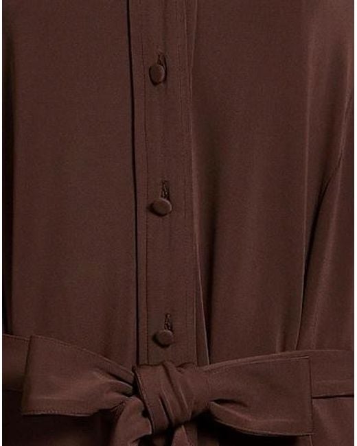 Max Mara Brown Minimalist Shirt Dress