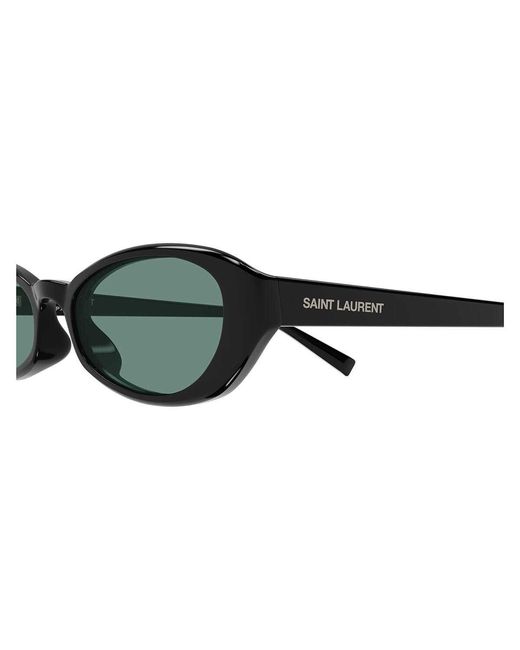 Saint Laurent White Eyewear Oval Frame Sunglasses for men