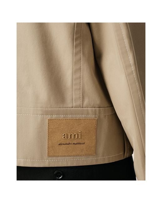 AMI Natural Ami Long Sleeved Buttoned Jacket