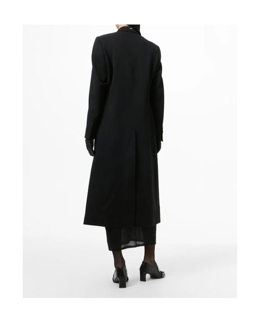 Our Legacy Black Peak-Lapel Coat