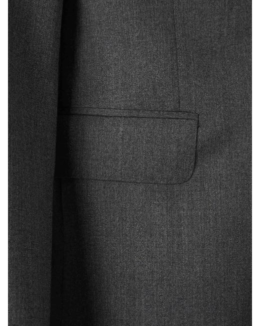 Officine Generale Black Officine Générale American Wool Textured Jacket for men