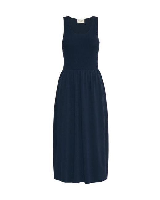 Weekend by Maxmara Blue Long Viscose Yarn Dress