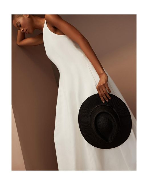 Brunello Cucinelli White Sleeveless Crewneck Dress