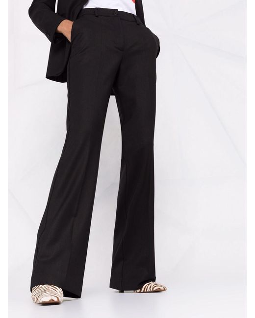 P.A.R.O.S.H. Black P.A.R.O..H. Flared Tailored Pants