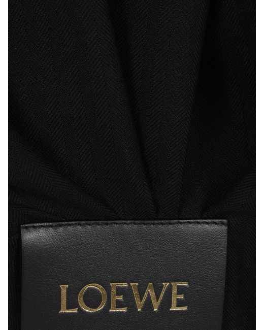 Loewe Black Draped Wool Jacket