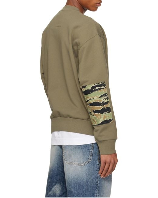 Givenchy Green Camo Patch Crewneck Sweatshirt for men