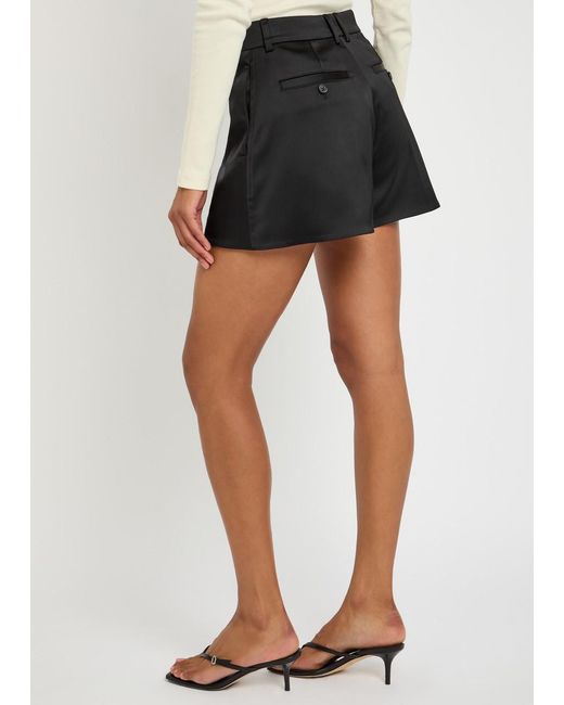 J.W. Anderson Black Tailored Satin Shorts