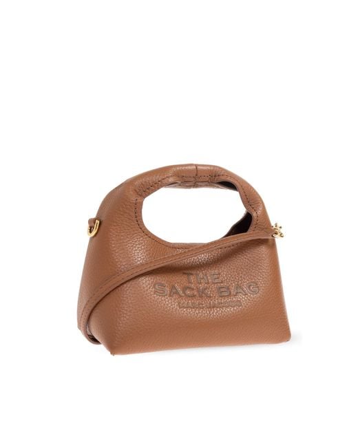 Marc Jacobs Brown The Micro Crossbody Sack Bag