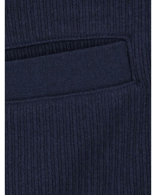 Thom Browne Blue Logo Patch Cardigan for men