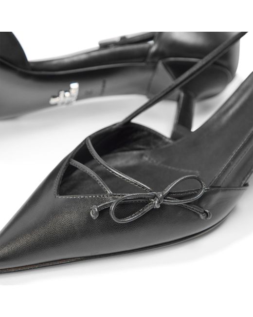 Prada White Stiletto Court Shoes