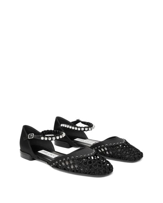 Jimmy Choo Black Dila Ballet Flats