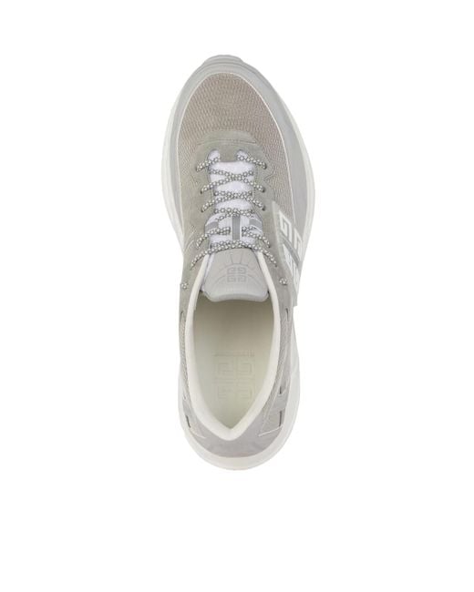 Givenchy Gray Nfnty-52 Lace-Up Sneakers for men