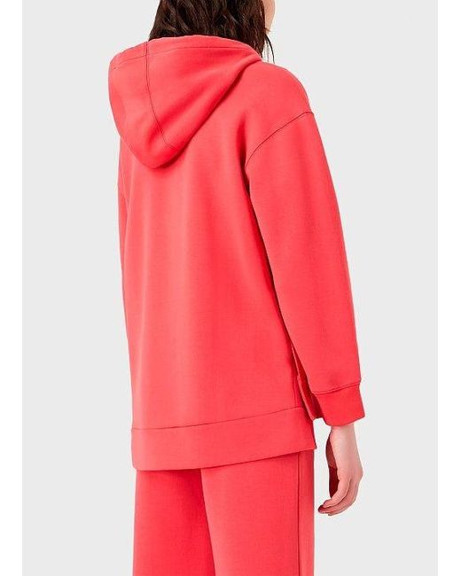 Emporio Armani Red Logo And Hat Casual Jacket