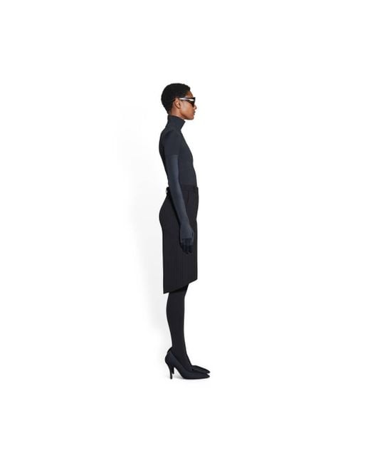 Balenciaga Blue Gonna A Tubino Hourglass Da Donna