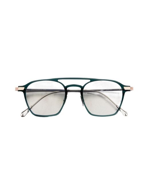 Cutler & Gross Blue Round Flat Mirror for men