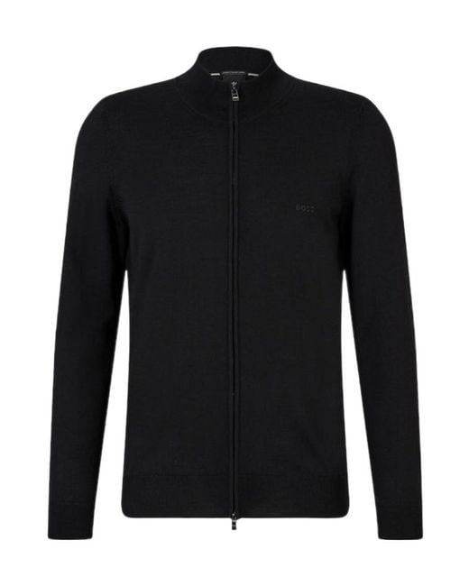 Boss Black Boss Balonso Zip Knitted Jacket for men