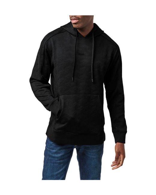 Boss Black Mirror Hooded Sweatshirt for men