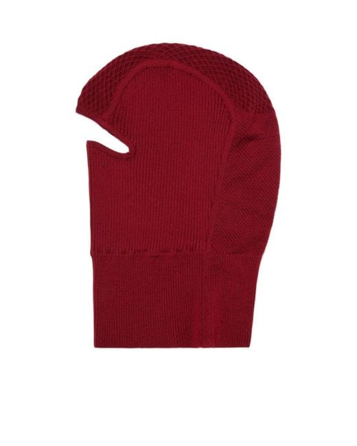 Loro Piana Red Durango Balaclava for men