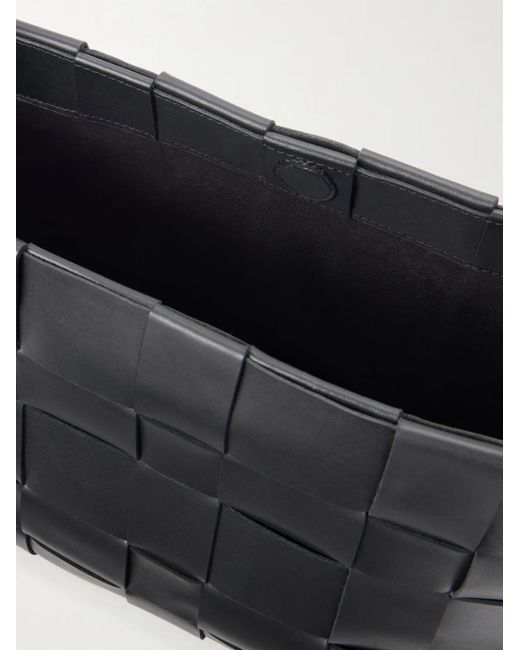 St. Agni Black Woven Mini Tote Bag