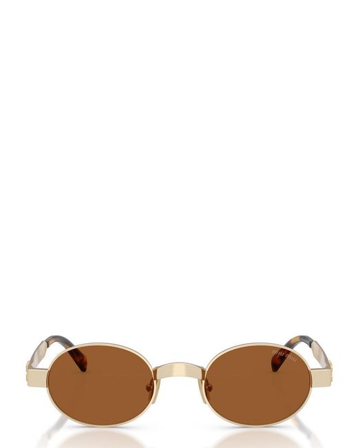 Miu Miu White Metal Sunglasses