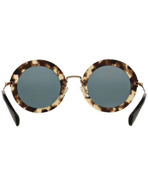 Miu Miu Metallic Logo Sunglasses