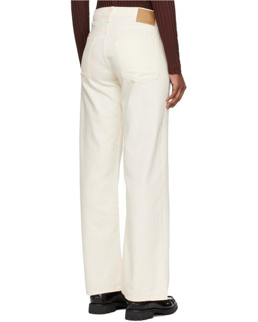Rag & Bone White Belt Loop Jeans