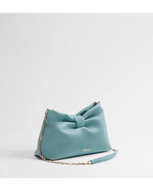 Dior Blue Small Bow Bag