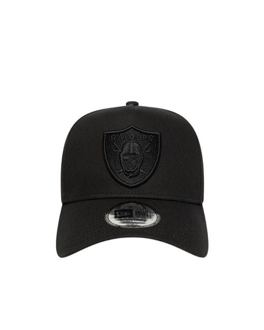 KTZ Black Las Vegas Raiders Nfl Essential 9Forty E-Frame Adjustable Cap for men