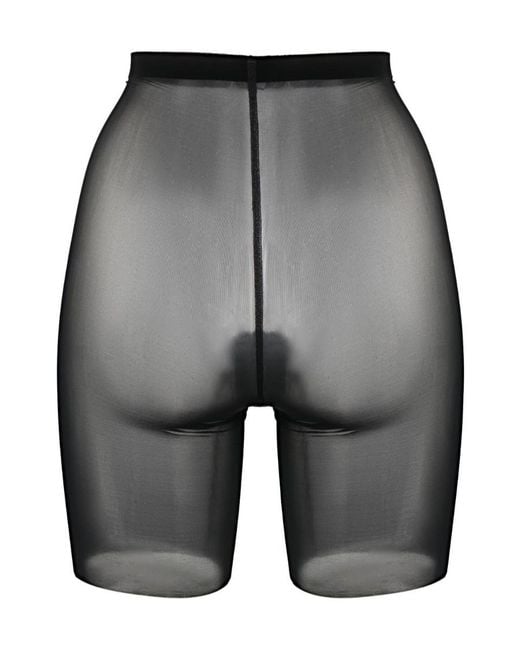 Wolford Gray Tulle Control Mesh Shorts
