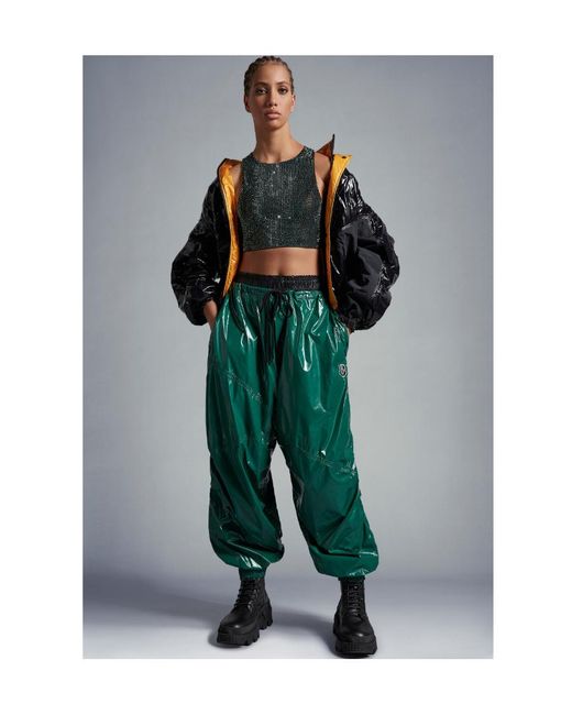 Moncler Black X Alicia Keys Logo Patch Padded Jacket for men