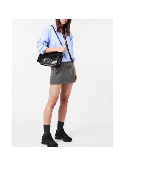 Prada Black Lace-Up Sneakers