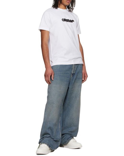 Off-White c/o Virgil Abloh White Spray Arrow Crewneck T-Shirt for men