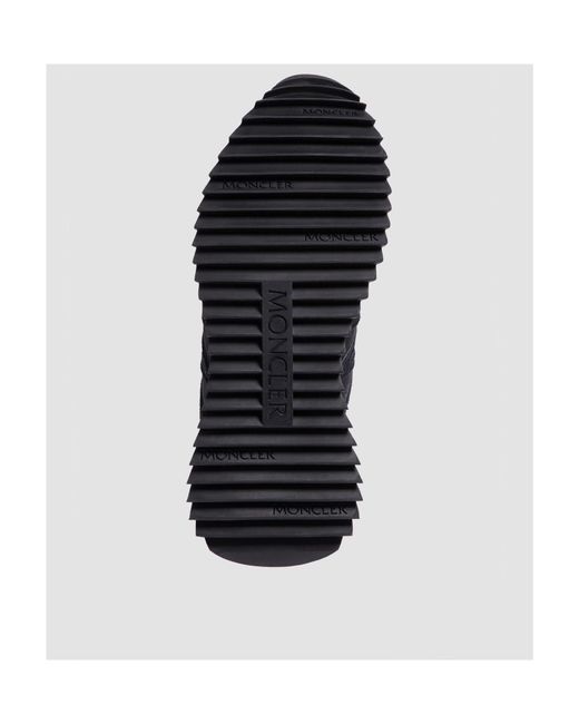 Moncler Black Pacey Lace-Up Trainers for men