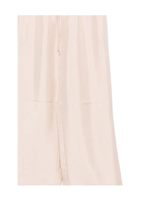 Rohe Pink Rhe Drawstring Satin Pants