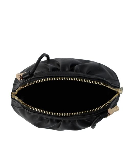 A.P.C. Black Ninon Small Drawstring Crossbody Bag