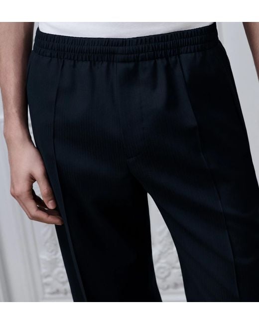 Dior Blue Tailored Track Pants for men