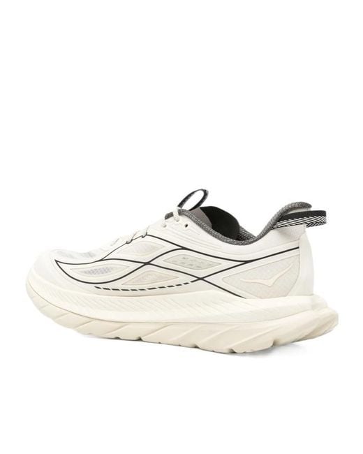 Hoka One One White Mach Remastered Logo-Detail Sneakers for men