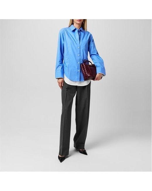 Victoria Beckham Blue Layer Shirt