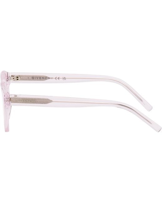 Givenchy White Gv Day Text Logo Circular Glasses