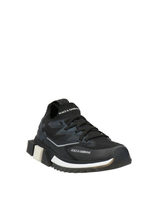 Dolce & Gabbana Black Solid Color Sneakers